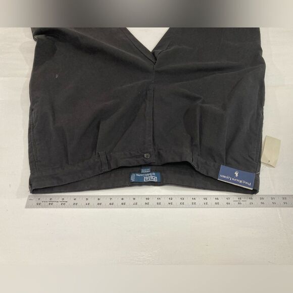 Polo Ralph Lauren Chino Pants Men’s 42x32 Black Hammond Pleated Classic Preppy - Picture 9 of 12